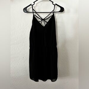 Black mini dress